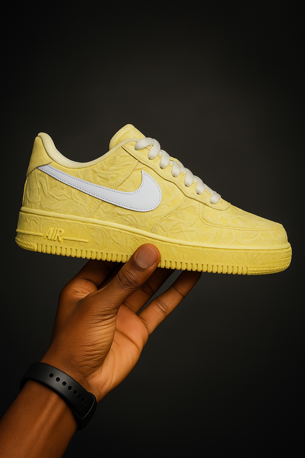 Custom Air Force 1 – Jaune Pastel