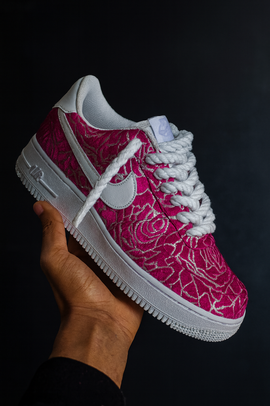 Air Force 1 personnalisée - Rose Élégance