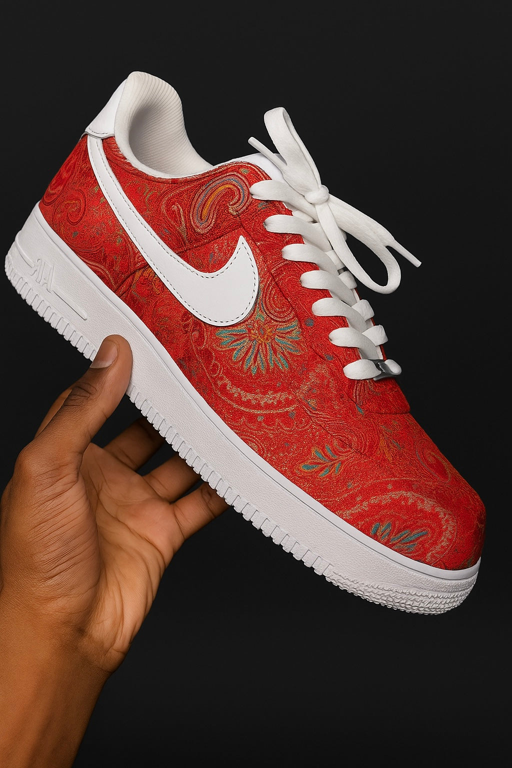 Air Force 1 personnalisée - Édition Rouge Royale