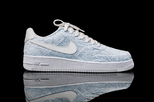 Air Force 1 personnalisée – Brocart Bleu Royal