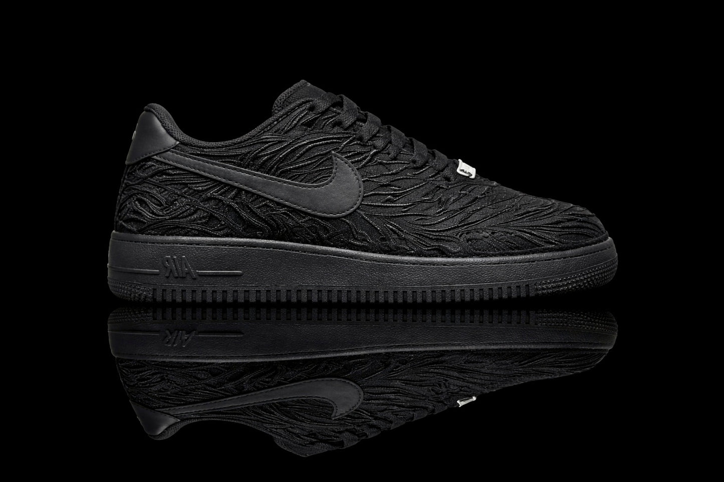 Custom Air force 1 - Noir Abstrait