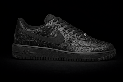 Custom Air force 1 - Noir Croco