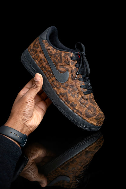 Custom Air Force 1 - Léopard marron