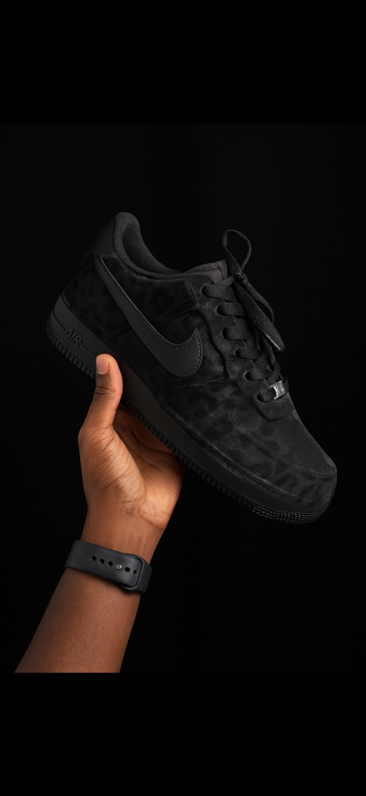 Custom Air Force 1 - Léopard Noir