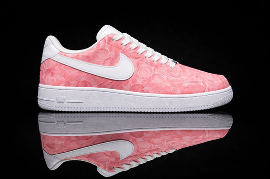 Air force 1 personnalisée - Rose noir et rouge