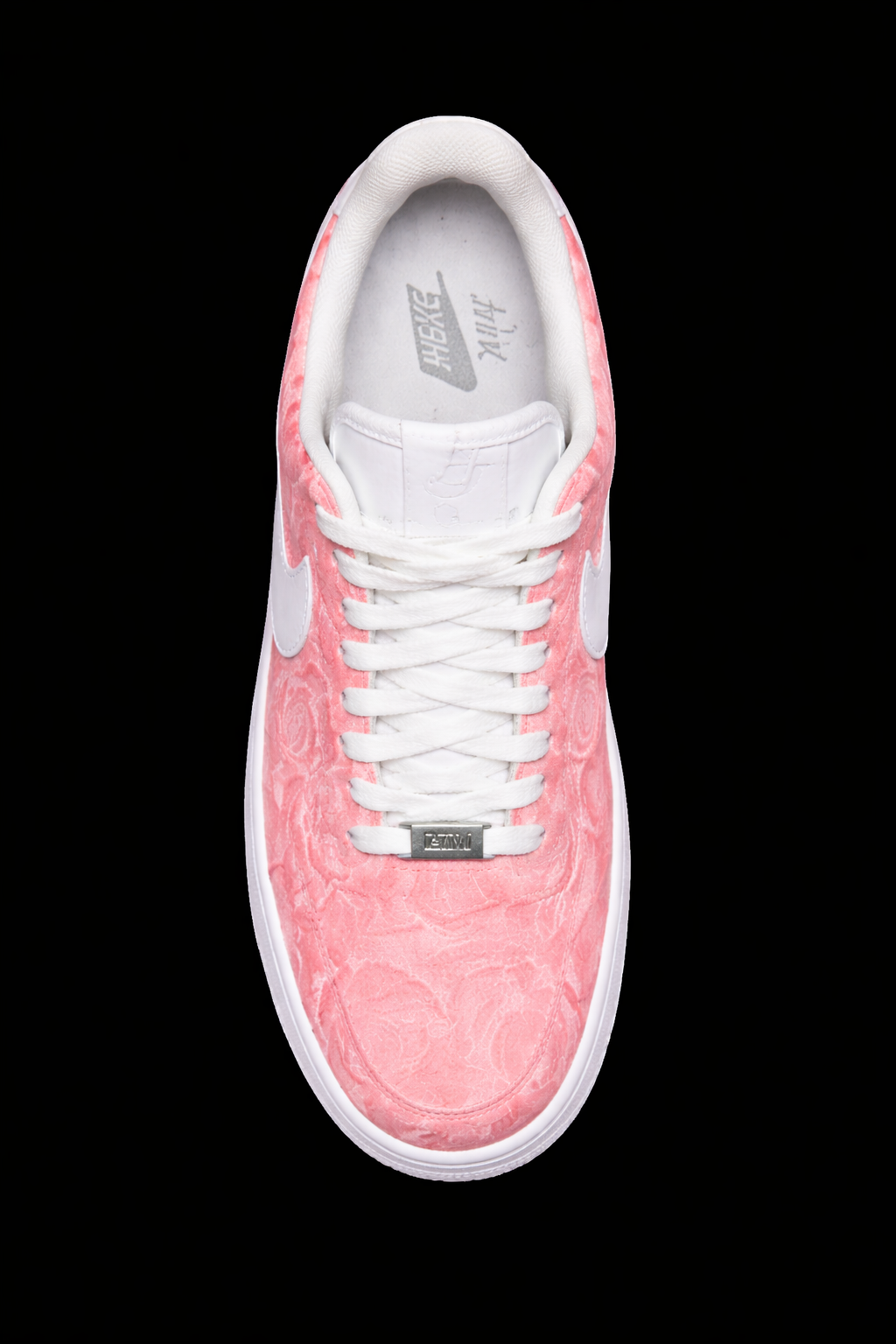 Air force 1 personnalisée - Rose noir et rouge