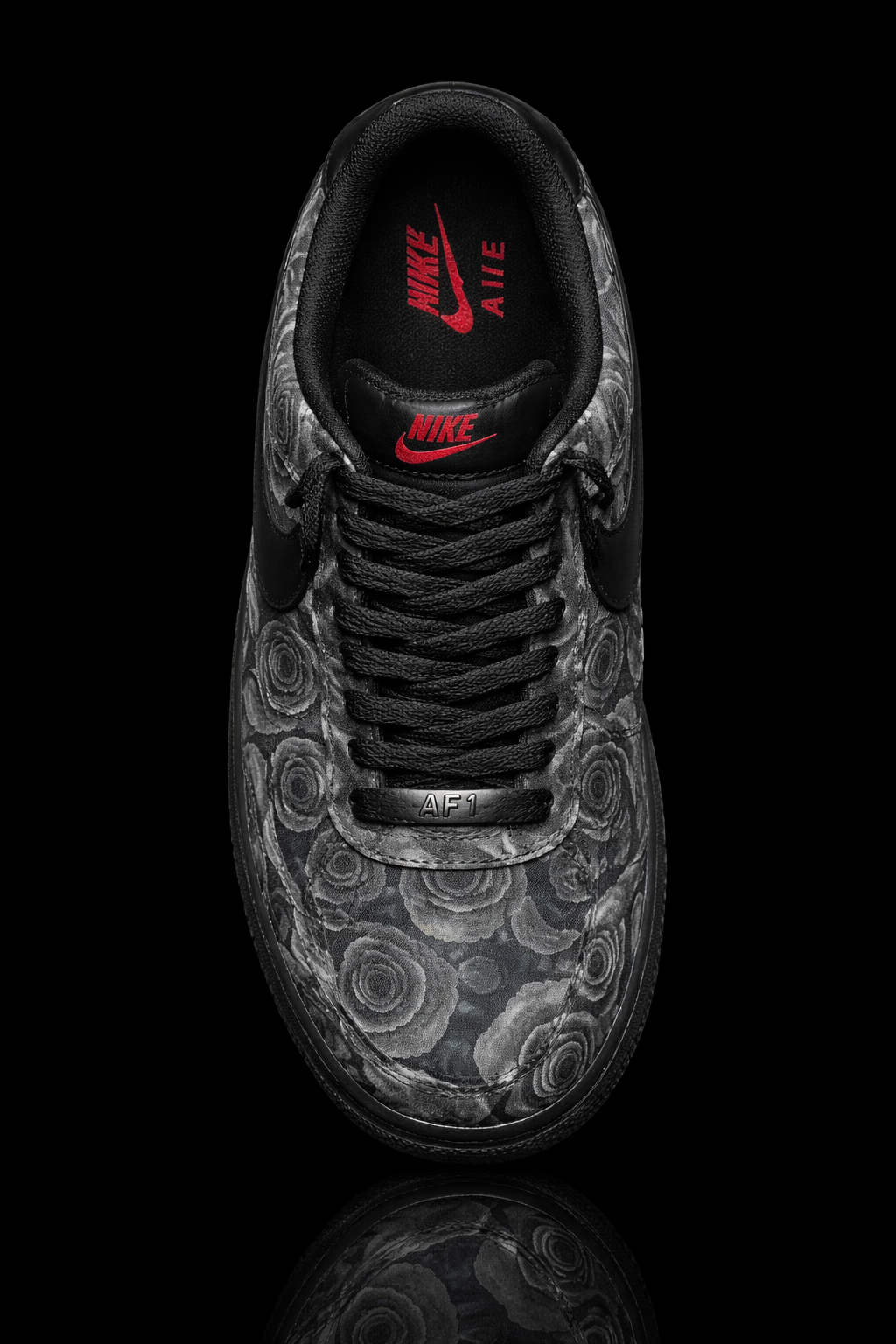 Custom Air force 1 - Rose noire et blanche