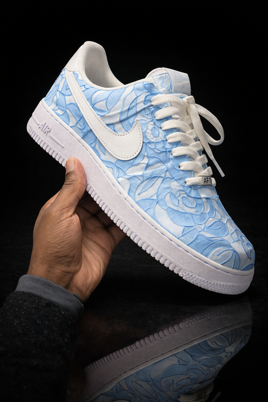 Air Force 1 personnalisées - Bleu électrique