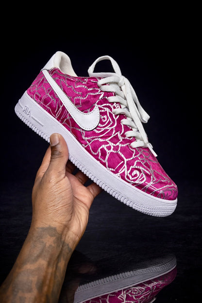 Air Force 1 personnalisée - Rose Élégance