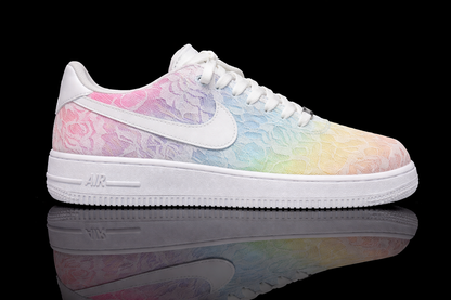 Air Force 1 personnalisée – Brocart Bleu Royal