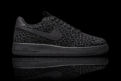 Custom Air Force 1 - Mini Léopard Noir et gris