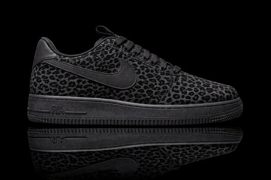 Custom Air Force 1 - Mini Léopard Noir et gris