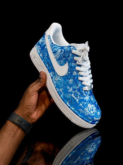 Custom Air Force 1 - bleu clair Royal