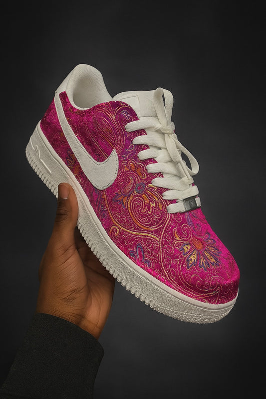 Custom Air Force 1 - Brocart Rose Edition