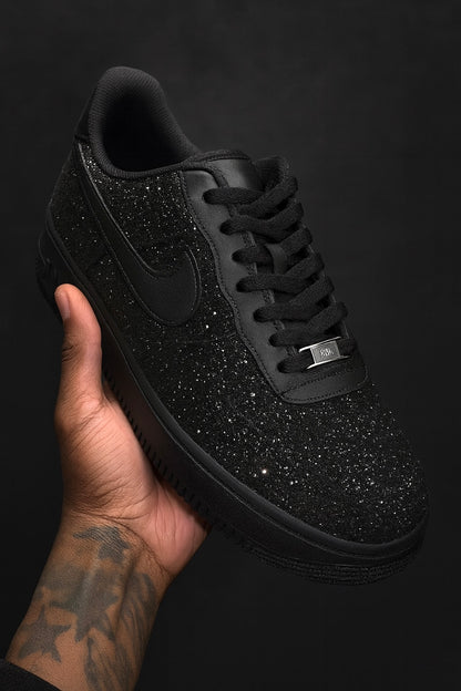 Air Force 1 Custom – Édition Paillettes Black