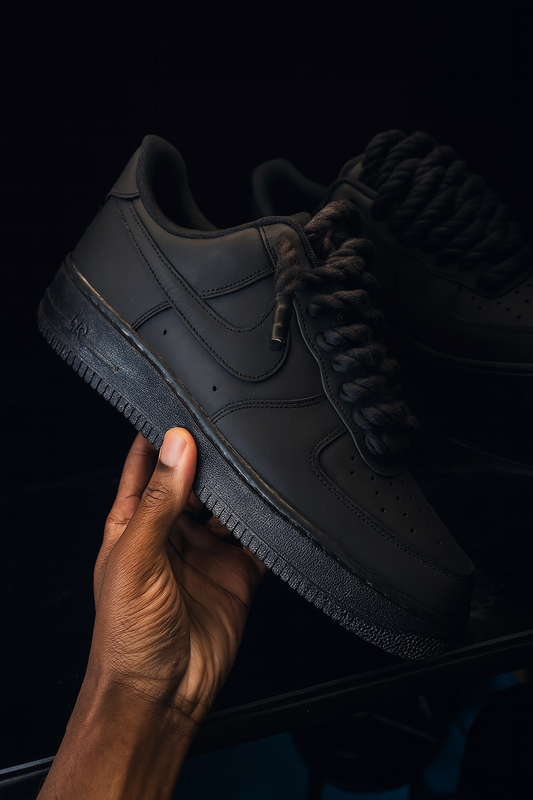 Custom Air Force 1 - Full Black Edition