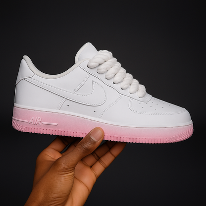 Air Force 1 personnalisées - Rose délavé