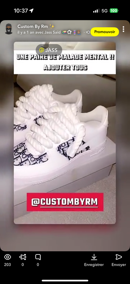 Air Force 1 personnalisée - Édition Dior