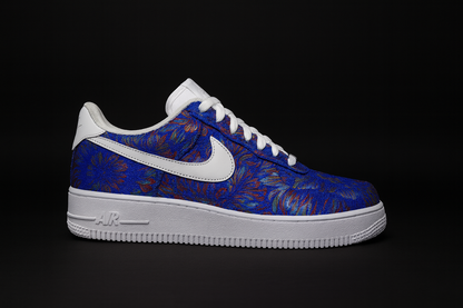 Air Force 1 personnalisée – Brocart Bleu Royal