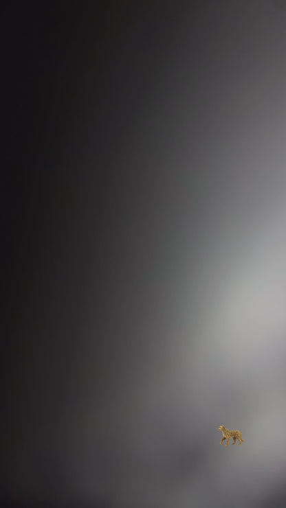 Custom Air Force 1 - Mini Léopard Noir et gris