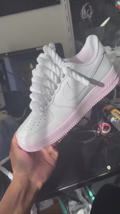 Air Force 1 personnalisées - Rose délavé