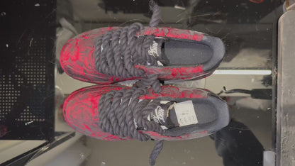 Air force 1 personnalisée - Rose noir et rouge