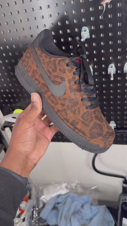 Custom Air Force 1 - Léopard marron