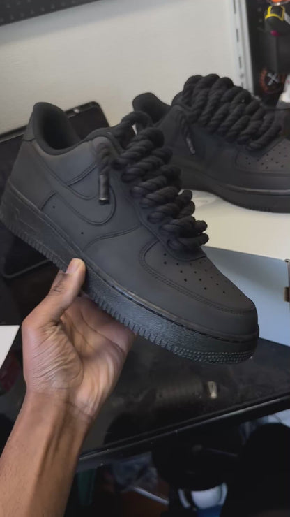 Air Force 1 personnalisée - Édition entièrement noire